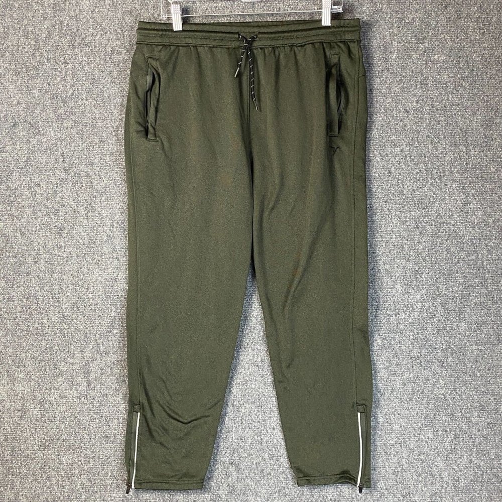Old Navy Active Sweatpants Large Go-Dry Women's Green Drawstring Stretch L